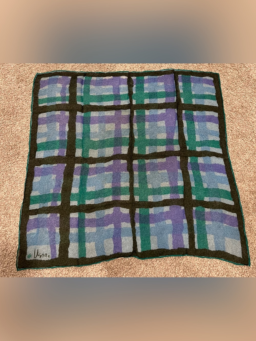 Vintage Vera Plaid Scarf
